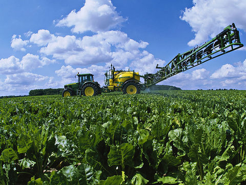 Sprayer application in sugar beet for foliar disease control
