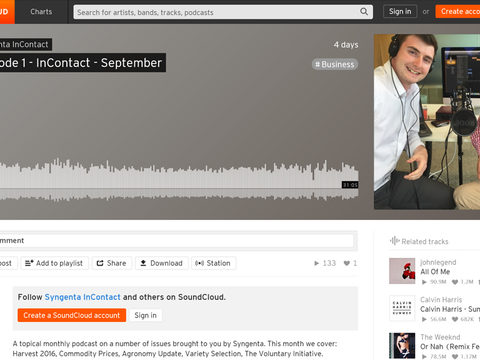 Syngenta InContact podcast screen