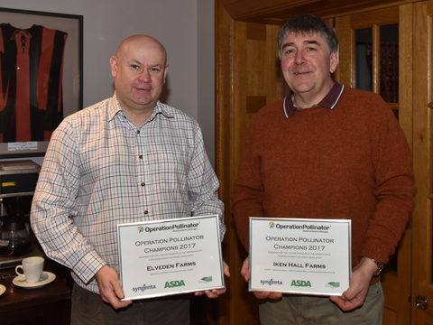 Andrew Francis and Richard Mann - winners of the Operation Polinator Green Headlands Awards