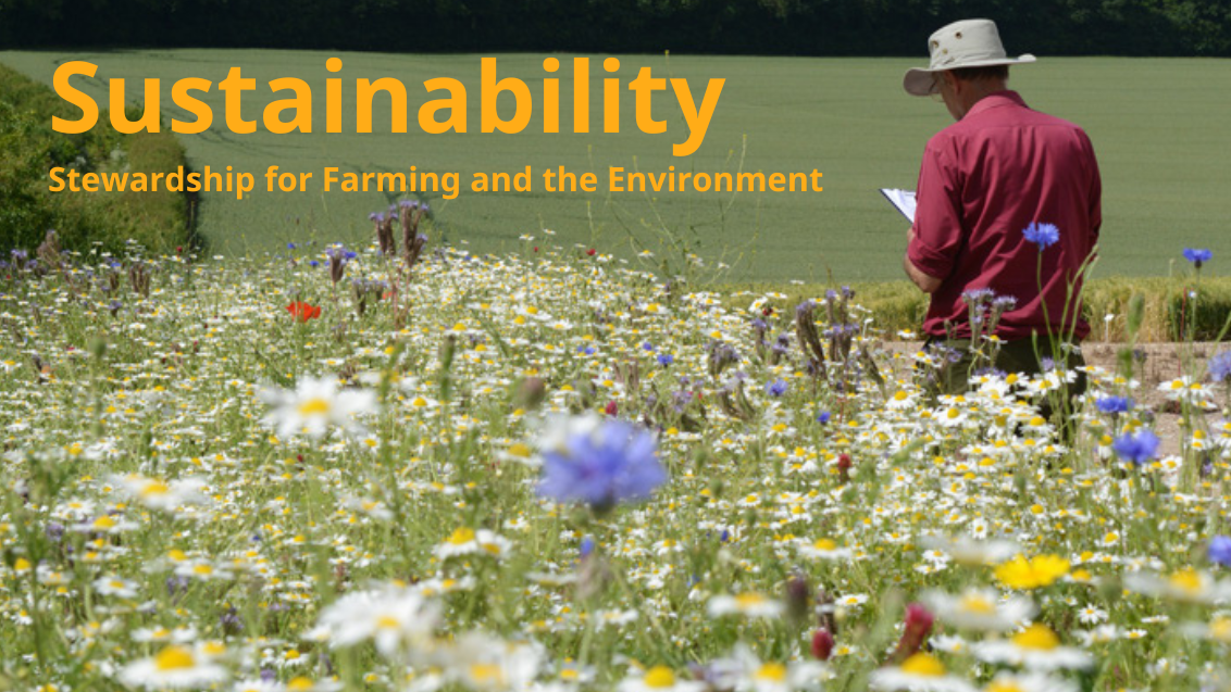 Sustainability banner stewardship for farming and the environment