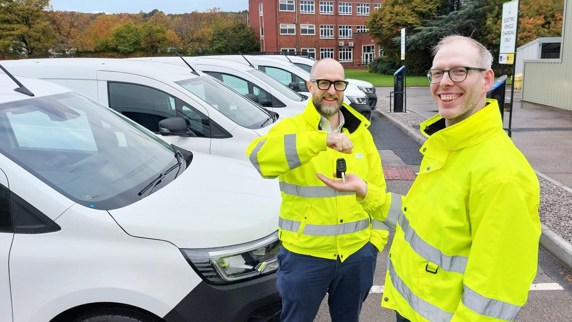 elec van keys handover 