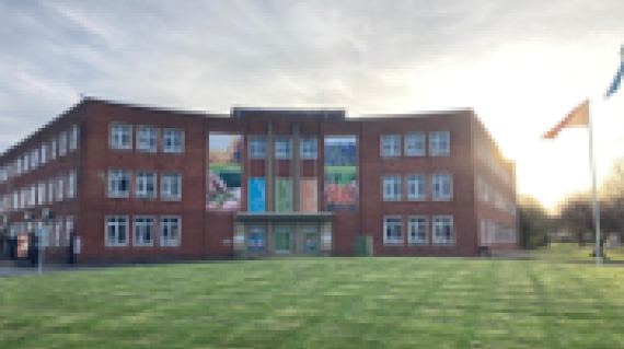 Office building in green space