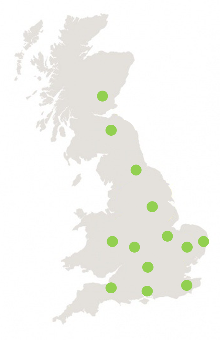 Syngenta BYDV yellow water trap locations in the UK