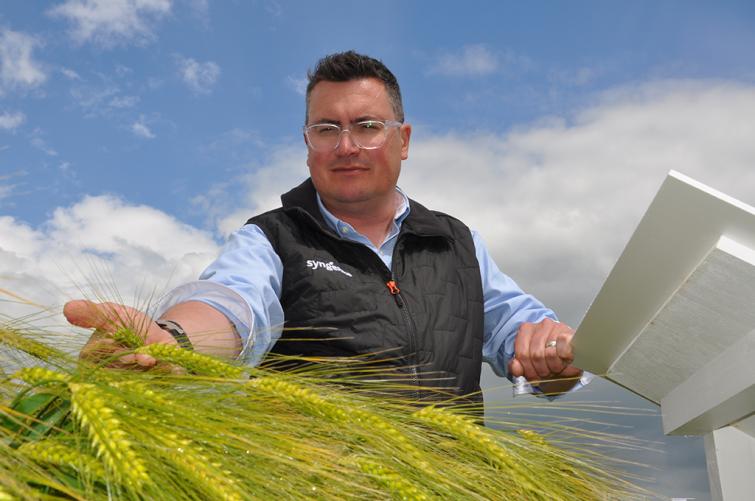Syngenta's Mark Shaw with SY Quantock