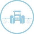Reduce sprayer speed to 12km/h or less
